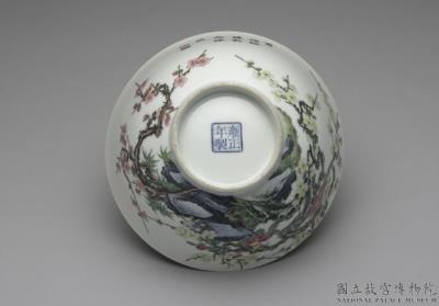 图片[3]-Bowl with camellia and plum blossom in falangcai painted enamels, Qing dynasty, Yongzheng reign (1723-1735)-China Archive